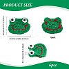BENECREAT Frog's Head Shape Cartoon Style Polyester Knitted Costume Ornament Accessories DIY-BC0006-65-2