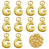 10Pcs Rack Plating Brass Pendants KK-SZ0002-55G-G-1