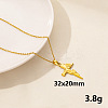 Stainless Steel Cross Pendant Necklace AR4885-6-1