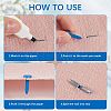 200Pcs Paint Spraying Flat Round Iron Fasteners Brads DIY-SP0003-38C-4