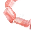 Cherry Quartz Glass Beads Strands G-S386-A09-4