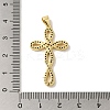 Rack Plating Brass Micro Pave Clear Cubic Zirconia Pendants KK-P267-13G-3