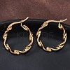 201 Stainless Steel Hoop Earrings EJEW-A054-05C-G-4