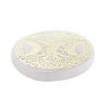 Flat Round Natural Selenite Slice Coasters DJEW-C015-02D-01-2