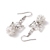 Angel Handmade Glass Seed Beads Dangle Earrings for Women EJEW-MZ00394-4