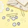 DIY Flat Round Alloy Commemorative Photo Pendants Making Kits DIY-FS0009-23-7