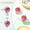 2Pcs Electroplate Resin Pendants RESI-CJC0817-001G-2