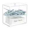 Acrylic Double Layer Cosmetic Storage Display Box AJEW-WH0419-25-1