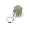 Natural Colorful Tourmaline Dice Charms PALLOY-JF04871-5