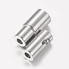 Tarnish Resistant 304 Stainless Steel Locking Tube Magnetic Clasps X-STAS-H019-4