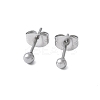304 Stainless Steel Stud Earrings for Women EJEW-E603-06B-P-1