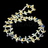 Electroplate Transparent Glass Beads EGLA-H112-05HP-01-2