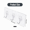 Self-adhesive Acrylic Wall Hook Hangers AJEW-TADJ0001-09A-02-4
