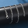 Non-Tarnish 304 Stainless Steel Figaro Chain Necklaces X-NJEW-E143-04P-4