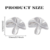 1 Pair Zinc Alloy Stud Earrings EJEW-LP0009-09P-2