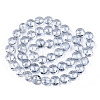 Electroplate Glass Beads Strands EGLA-Q084-14mm-11-3