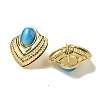 Cat Eye Stud Earrings EJEW-G400-60G-03-2