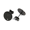 Ion Plating(IP) 304 Stainless Steel Stud Earring Findings STAS-P198-25-12mm-B-2