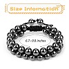 Synthetic Hematite Braided Bead Bracelet BJEW-SW00001-18-2