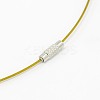 201 Stainless Steel Wire Necklace Cord TWIR-SW001-6-2