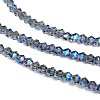 Transparent Electroplate Glass Beads Strands EGLA-A039-T2mm-UA07-3