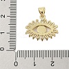 Evil Eye Rack Plating Brass Micro Pave Cubic Zirconia Pendants KK-Z074-16G-3