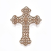 Brass Filigree Joiners Links LS-KK-G368-02AB-2