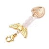 Valentine's Day Alloy Enamel Pendant Decoraton HJEW-JM02028-01-5
