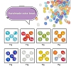 120g 8 Colors Round Glass Seed Beads SEED-YW0001-63-2
