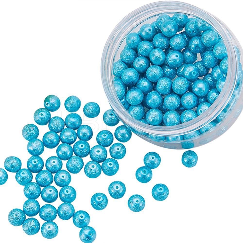 Wholesale Eco-Friendly Dyed Textured Glass Pearl Round Bead - KBeads.com