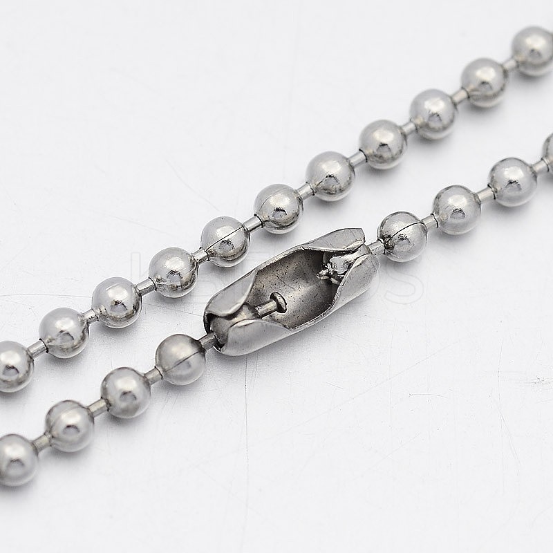Wholesale 304 Stainless Steel Ball Chain Necklaces - KBeads.com