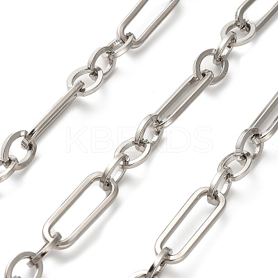 304 Stainless Steel Paperclip & Rolo Chains CHS-A016-46P-A-1