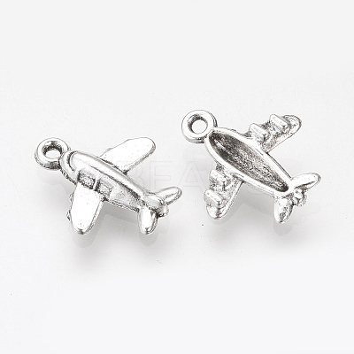 Tibetan Style Alloy Airliner Charms LS-X-TIBE-S311-18AS-LF-1
