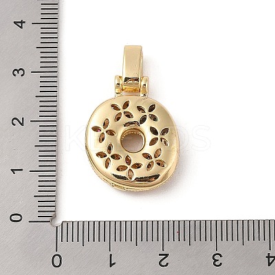 Brass Micro Pave Cubic Zirconia Pendants LS-ZIRC-P121-01G-O-1