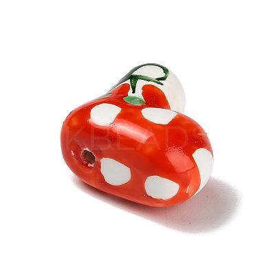 Christmas Handmade Porcelain Beads PORC-L081-01B-1