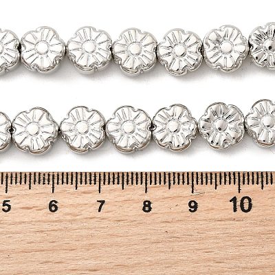 Electroplate Glass Beads Strands EGLA-F166-10P-1