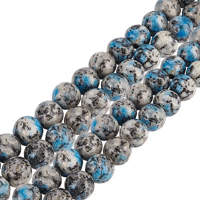 1 Strands Natural K2 Stone/Raindrop Azurite Beads Strands G-BC0001-37-1