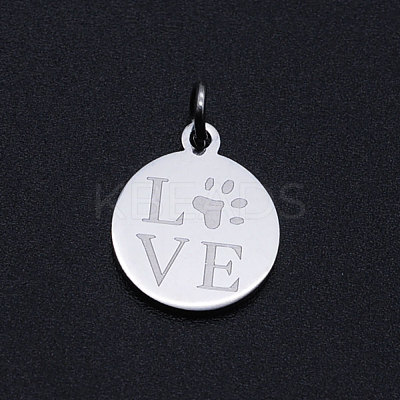Non-Tarnish 201 Stainless Steel Pet Charms STAS-T049-T677-1-1