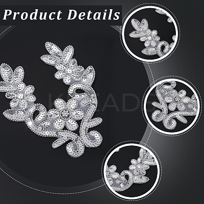 Polyester Embroidery Ornament Accessories PATC-WH20015-03B-1