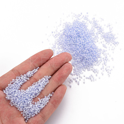12/0 Imitation Jade Glass Seed Beads SEED-S049-B-003-1