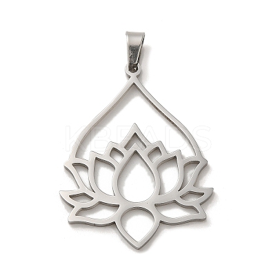Non-Tarnish 304 Stainless Steel Pendants STAS-O005-07P-1