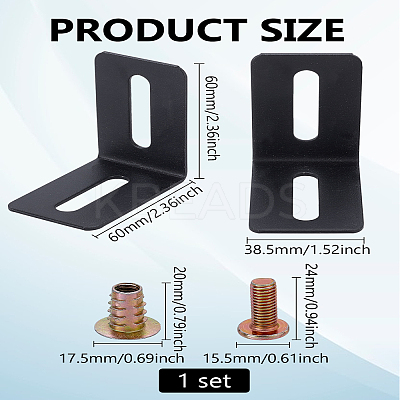 Iron Corner Protectors DIY-WH0899-20-1