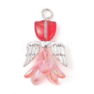 Transparent Acrylic and Glass Pendants PALLOY-JF02448-1