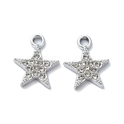 Alloy Rhinestone Pendants RB-P037-01P-03-1