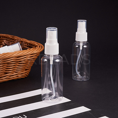 60ml Transparent PET Plastic Refillable Spray Bottle MRMJ-BC0001-51-1