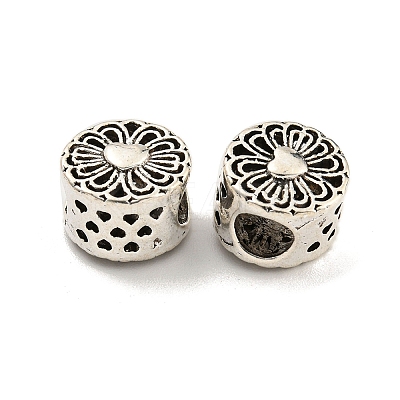 Rack Plating Alloy European Beads FIND-B034-26AS-1