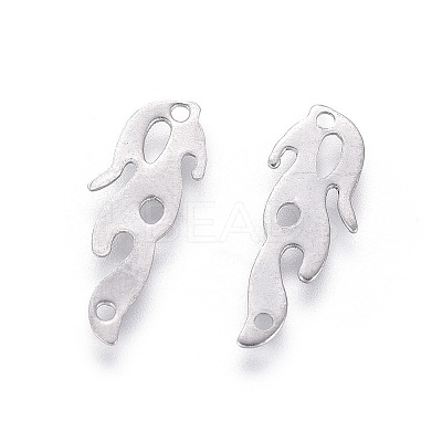 Non-Tarnish 201 Stainless Steel Filigree Joiners Links LS-X-STAS-F231-082P-1