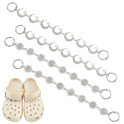 Sun & Moon with Star Shoe Decoration Chain FIND-AB00020-01-1