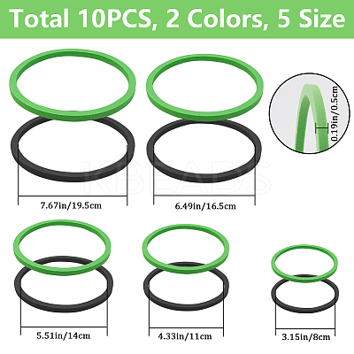 2 Sets 2 Colors EVA Foam Feeding Ring for Fish AJEW-CN0002-53-1