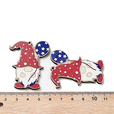 Spray Painted Wood Big Pendants WOOD-D028-01H-1